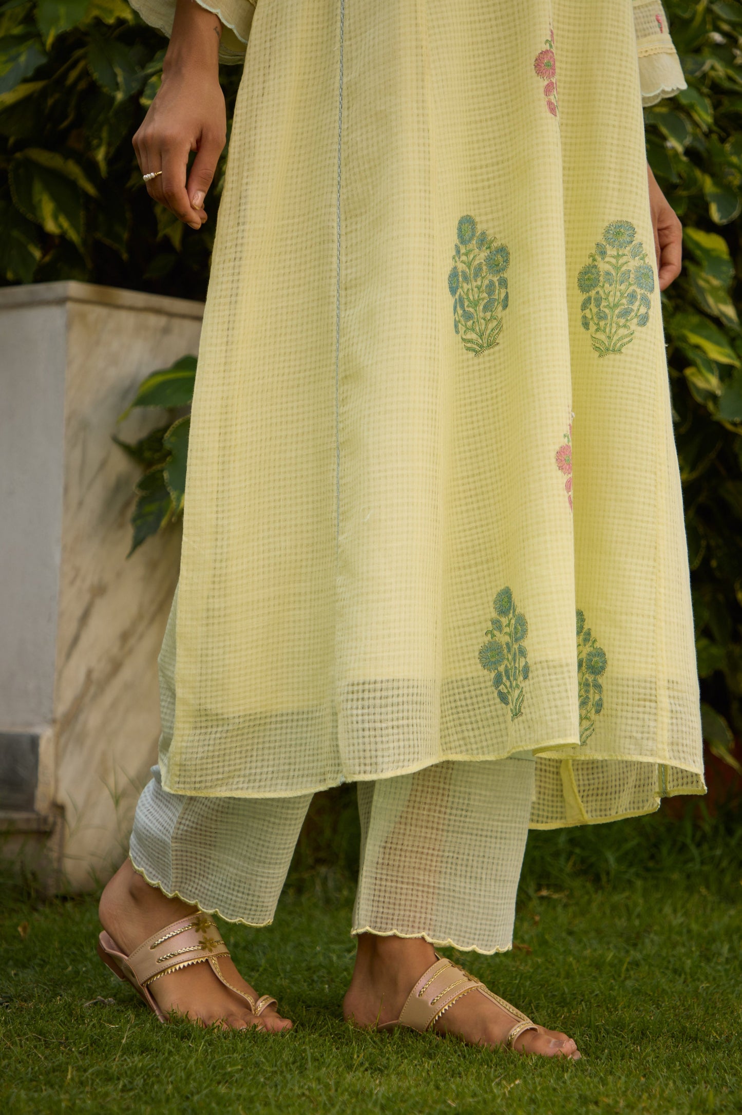 Mirabel - The lemon yellow and blue suit set