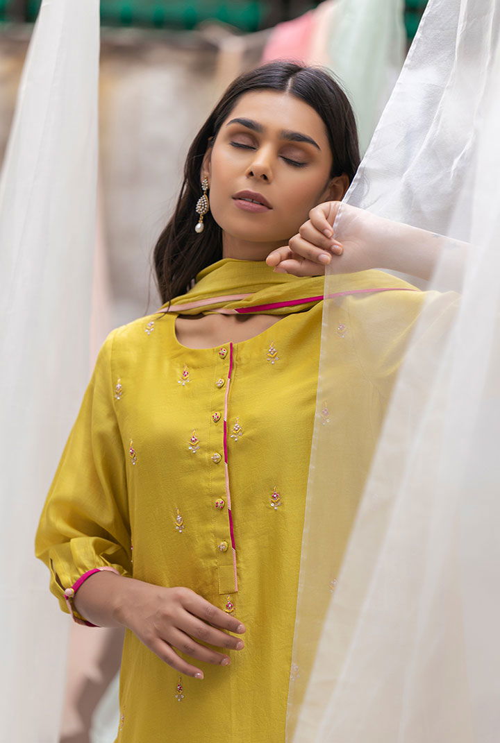 Adeena - Green Booti Suit