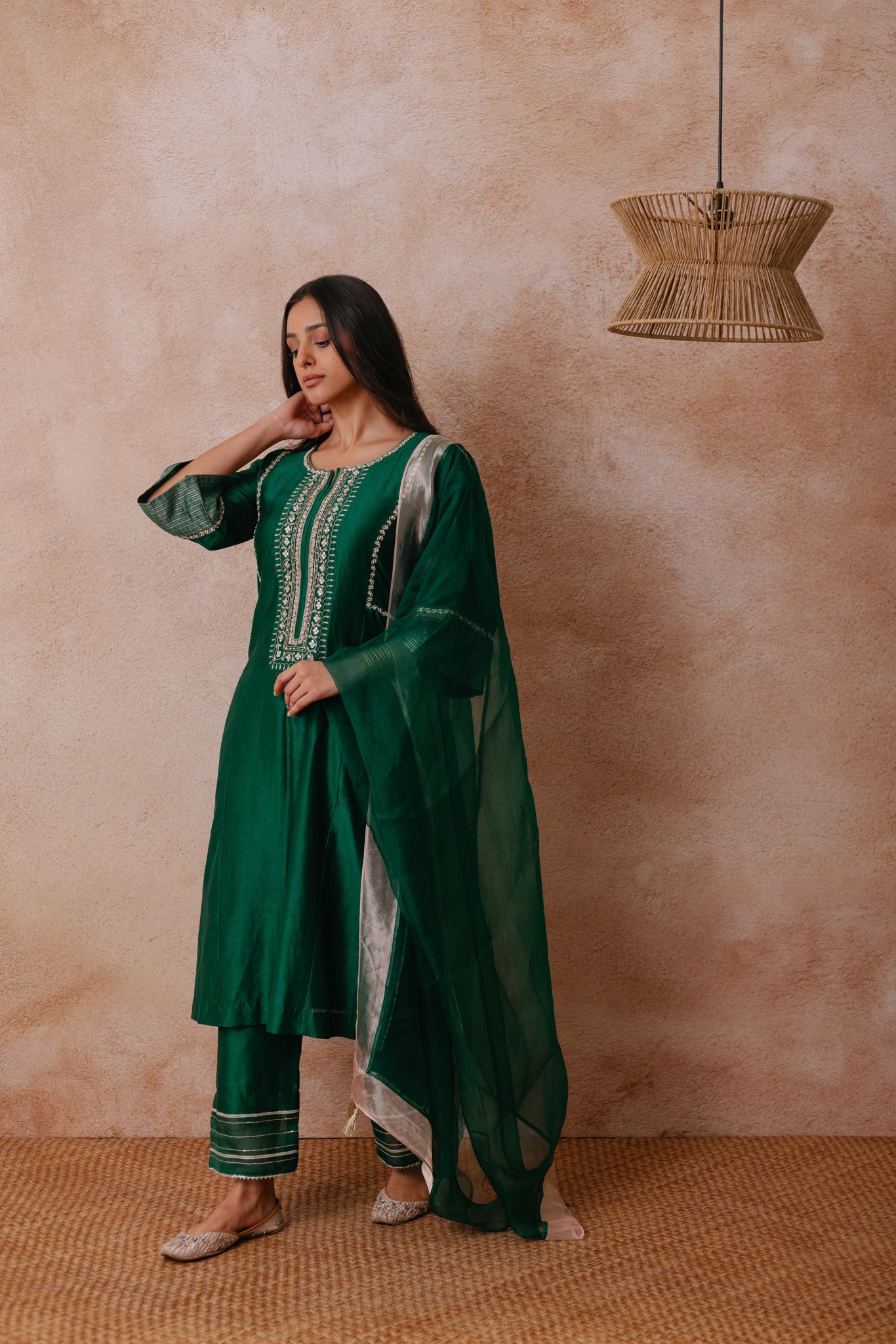 Ayaat - The Emerald Green Suit Set