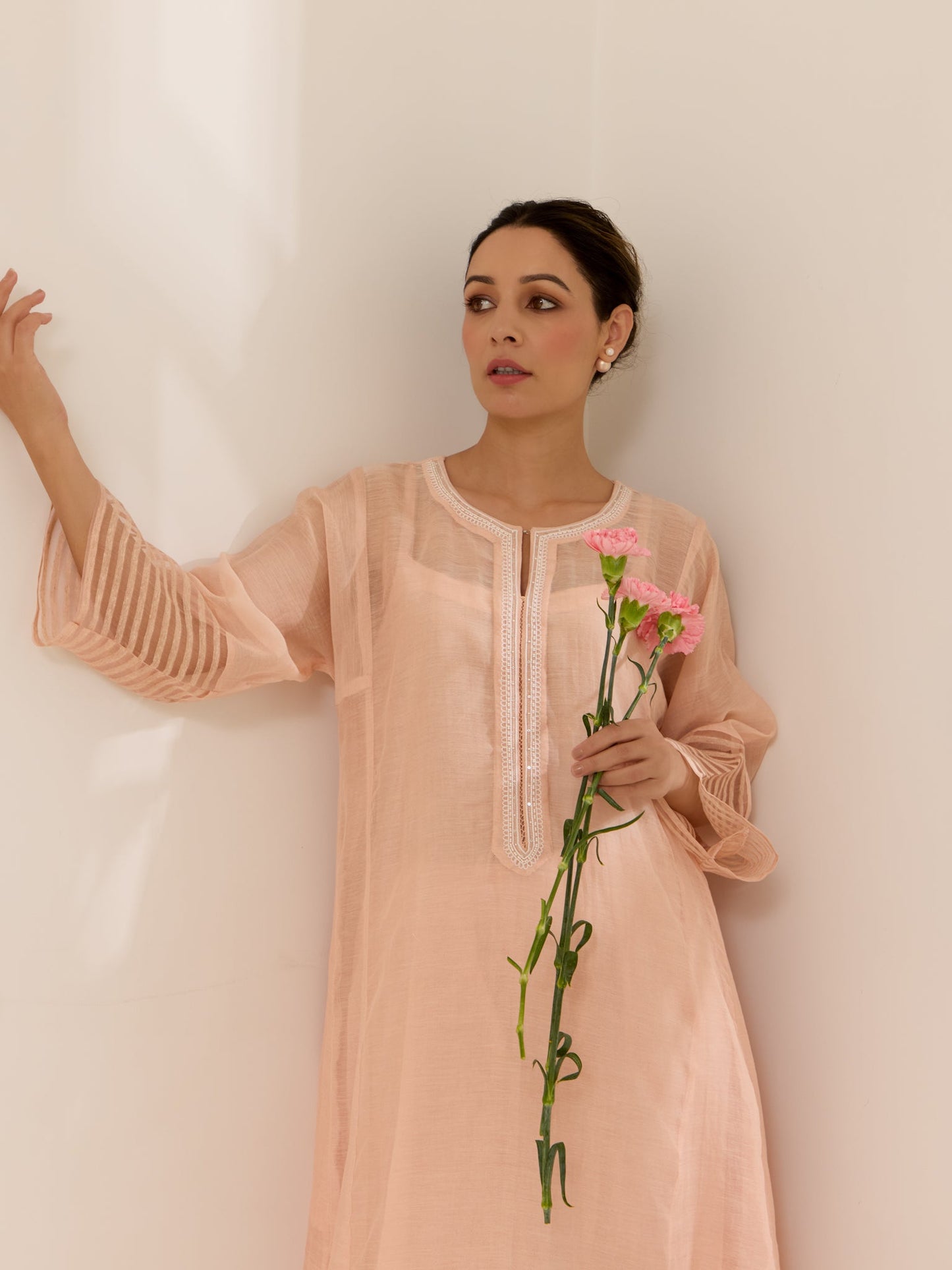 Emilie - The Peach Tunic Set