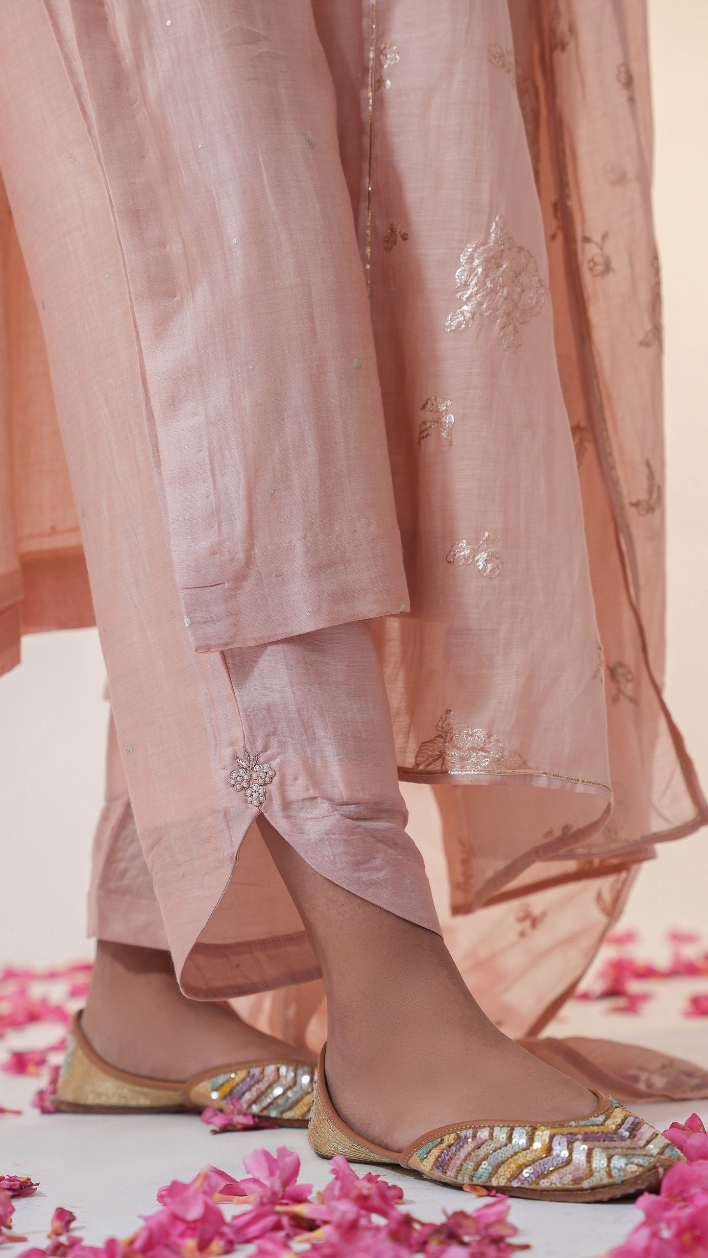 Fitoor - The Blush Peach Straight Kurta Set