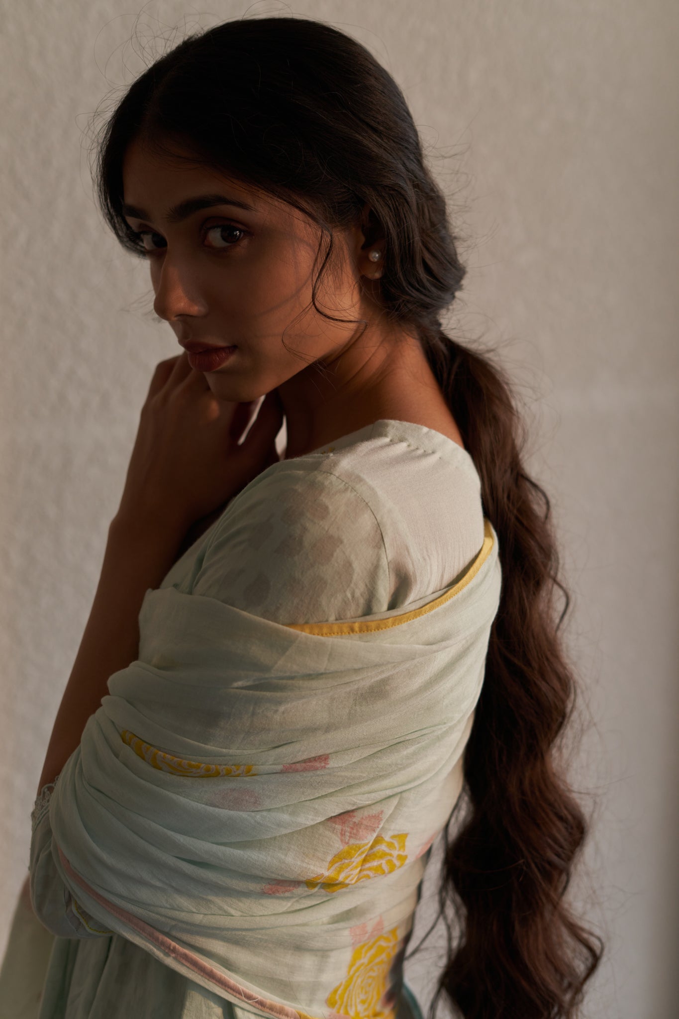 Gauri - The Frost Blue A-Line Kurta Set