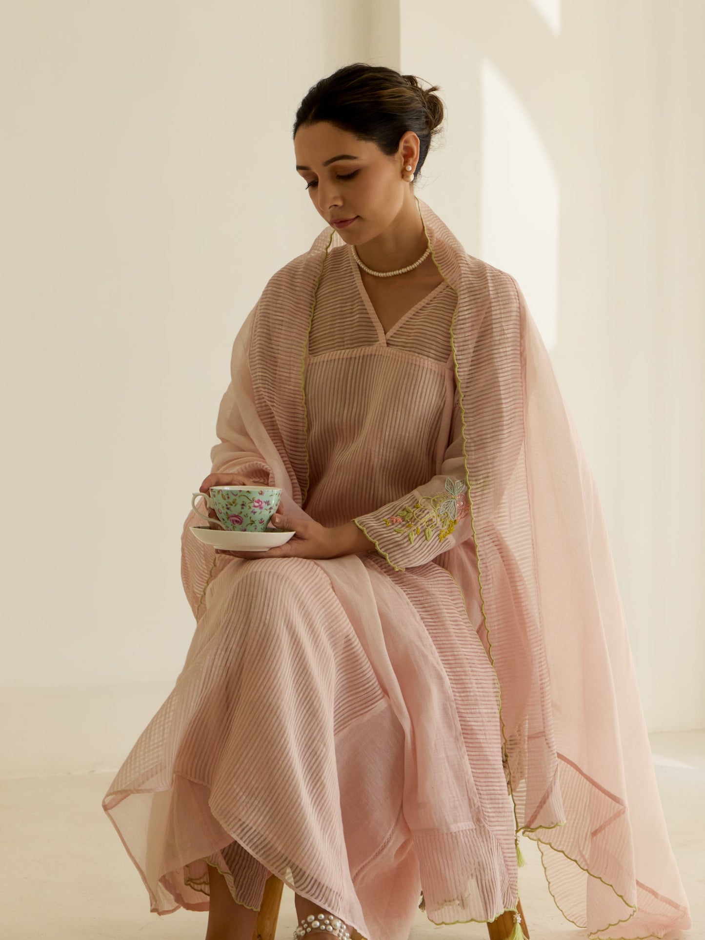 Gurleen Gambhir in Lilybeth - The Soft-Pink Suit Set
