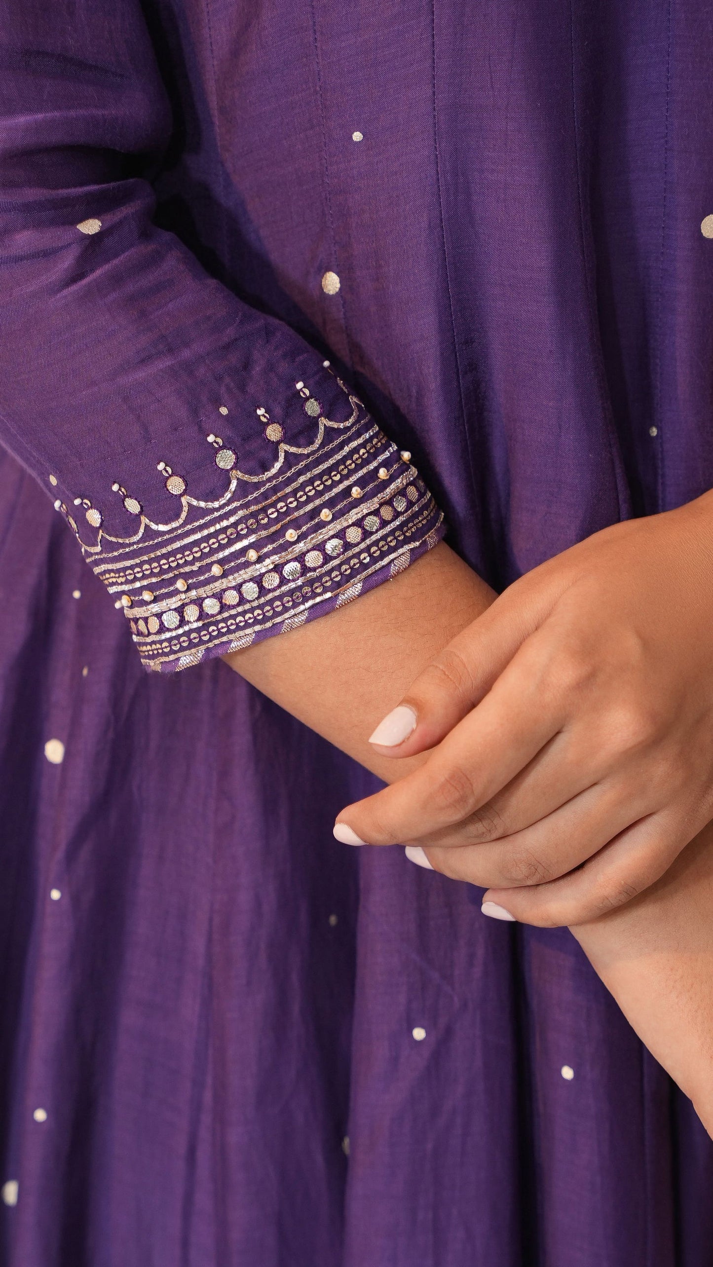 Ikhitiyaar - The Purple Anarkali Set