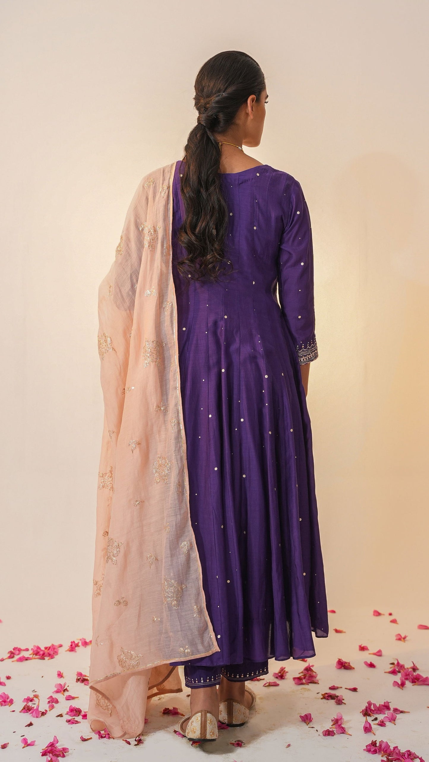 Ikhitiyaar - The Purple Anarkali Set