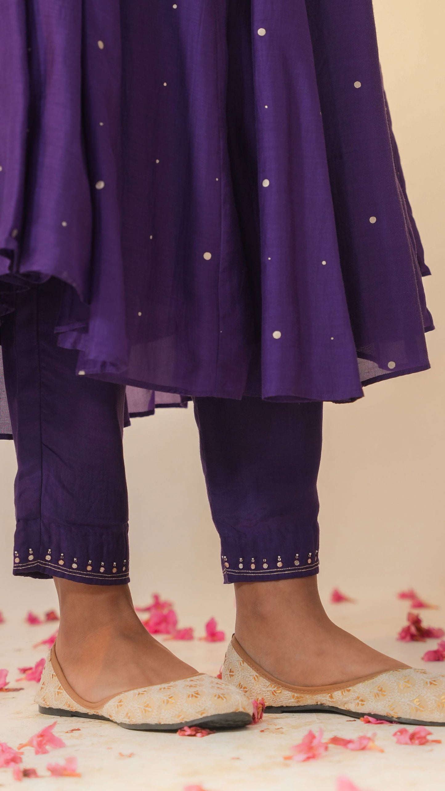 Ikhitiyaar - The Purple Anarkali Set