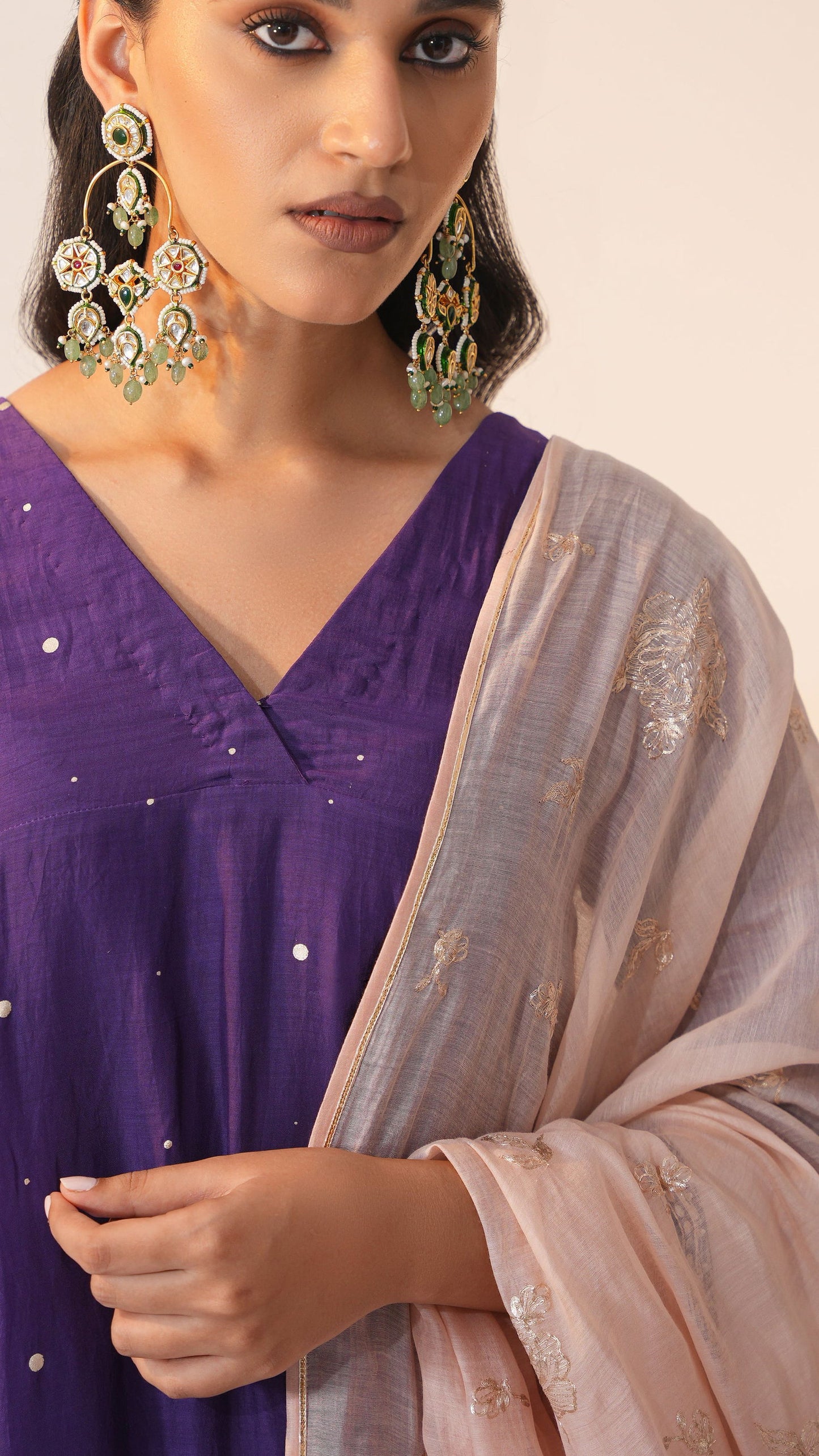 Inaayat - The Purple A-Line Kurta Set