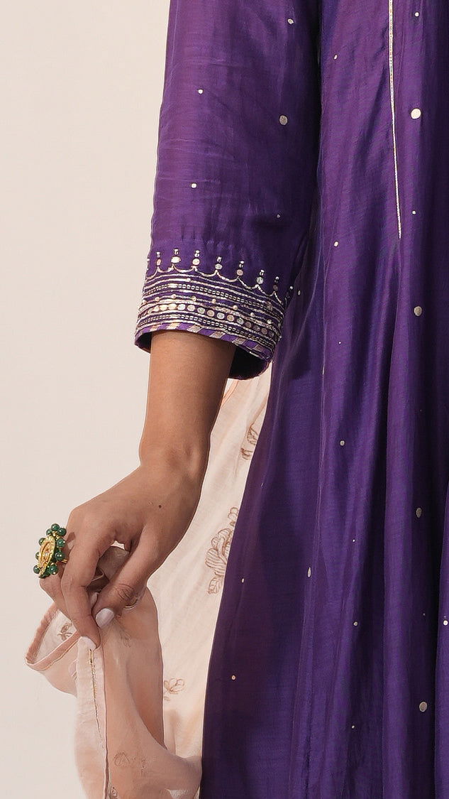 Inaayat - The Purple A-Line Kurta Set