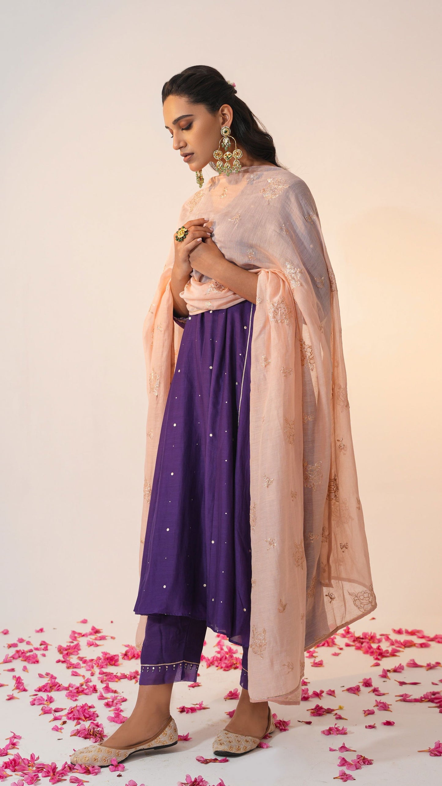Inaayat - The Purple A-Line Kurta Set