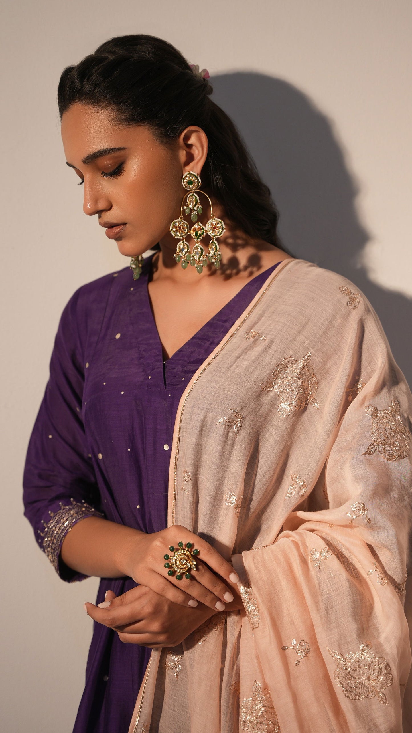 Inaayat - The Purple A-Line Kurta Set