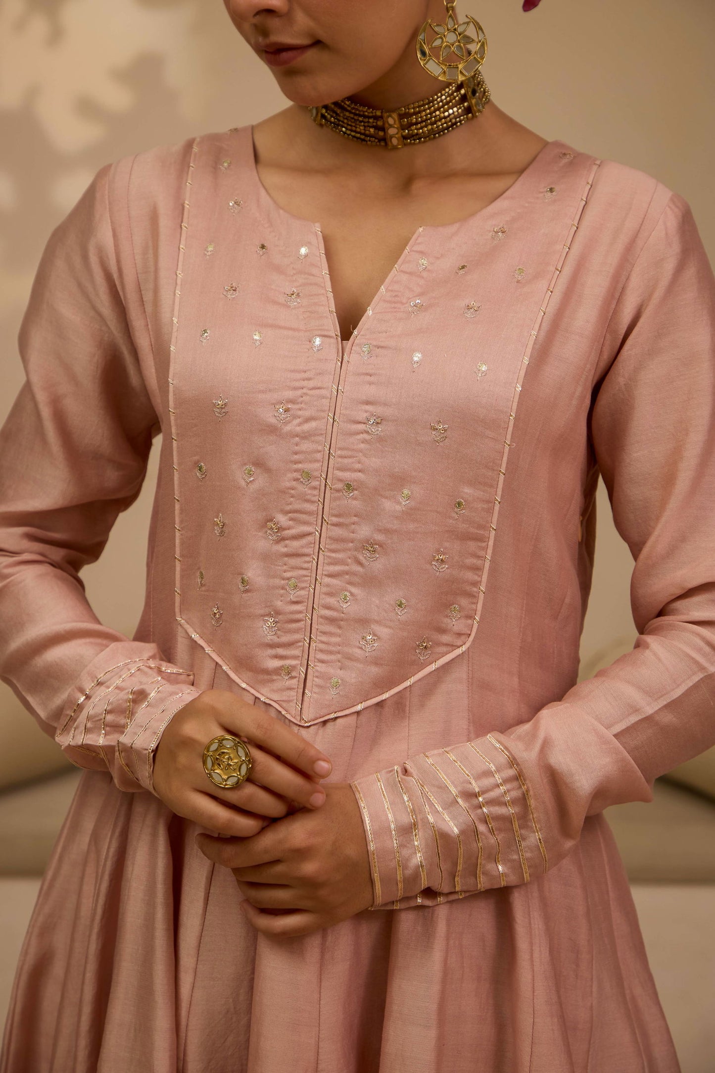 Jannat - The Blush Pink Anarkali Set