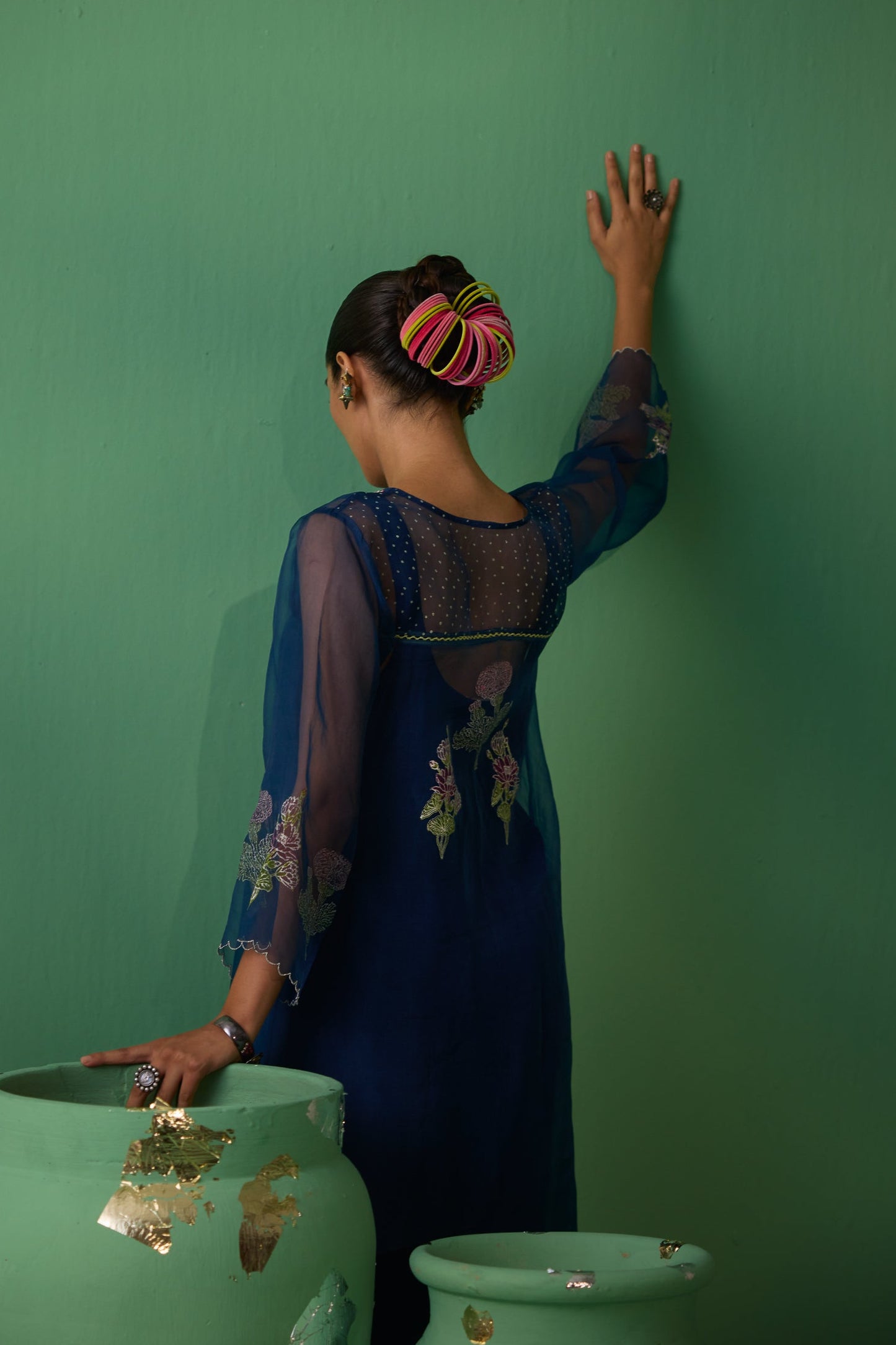 Mukti - Blue Kurta set