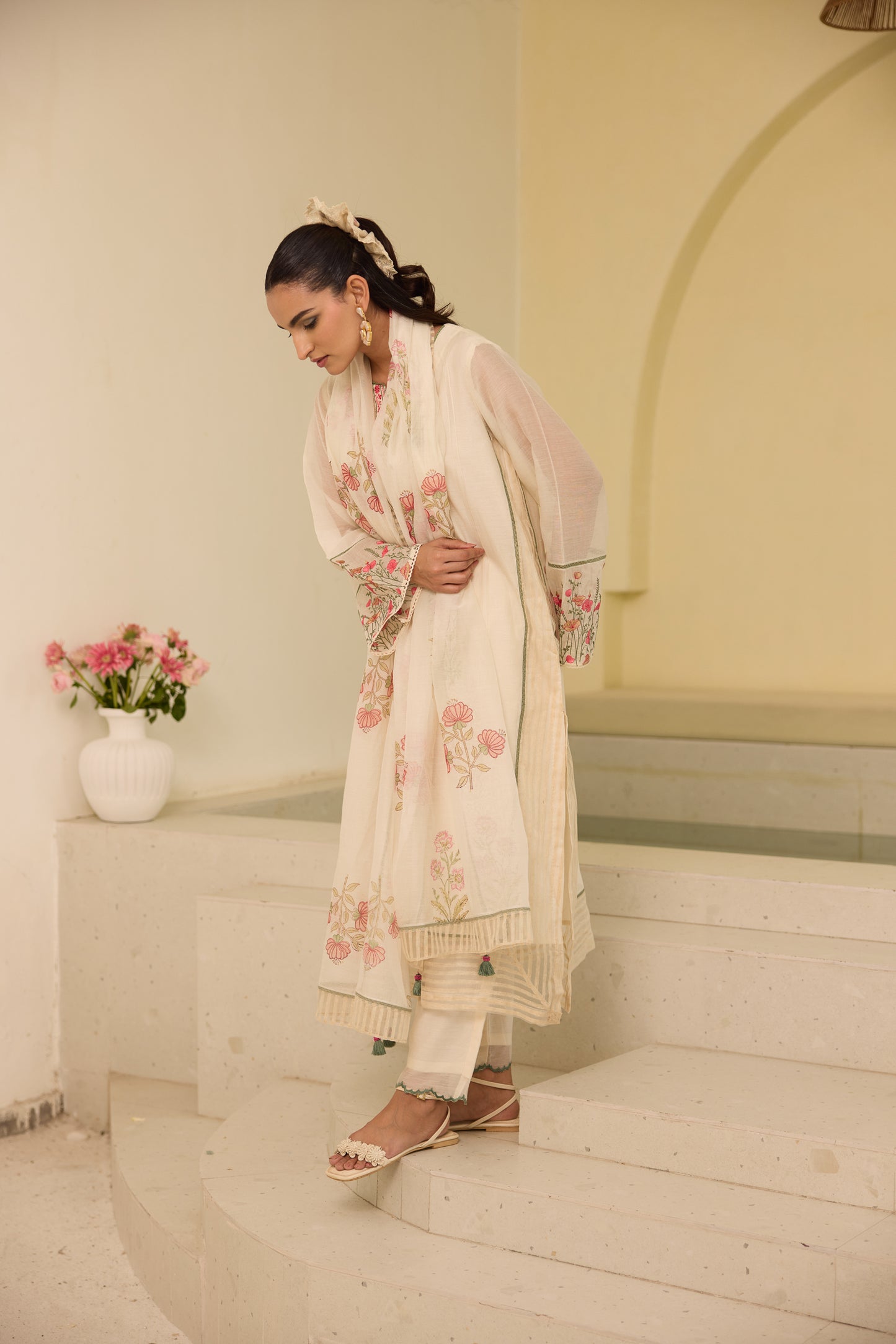 Peony - The Ivory Kurta Set