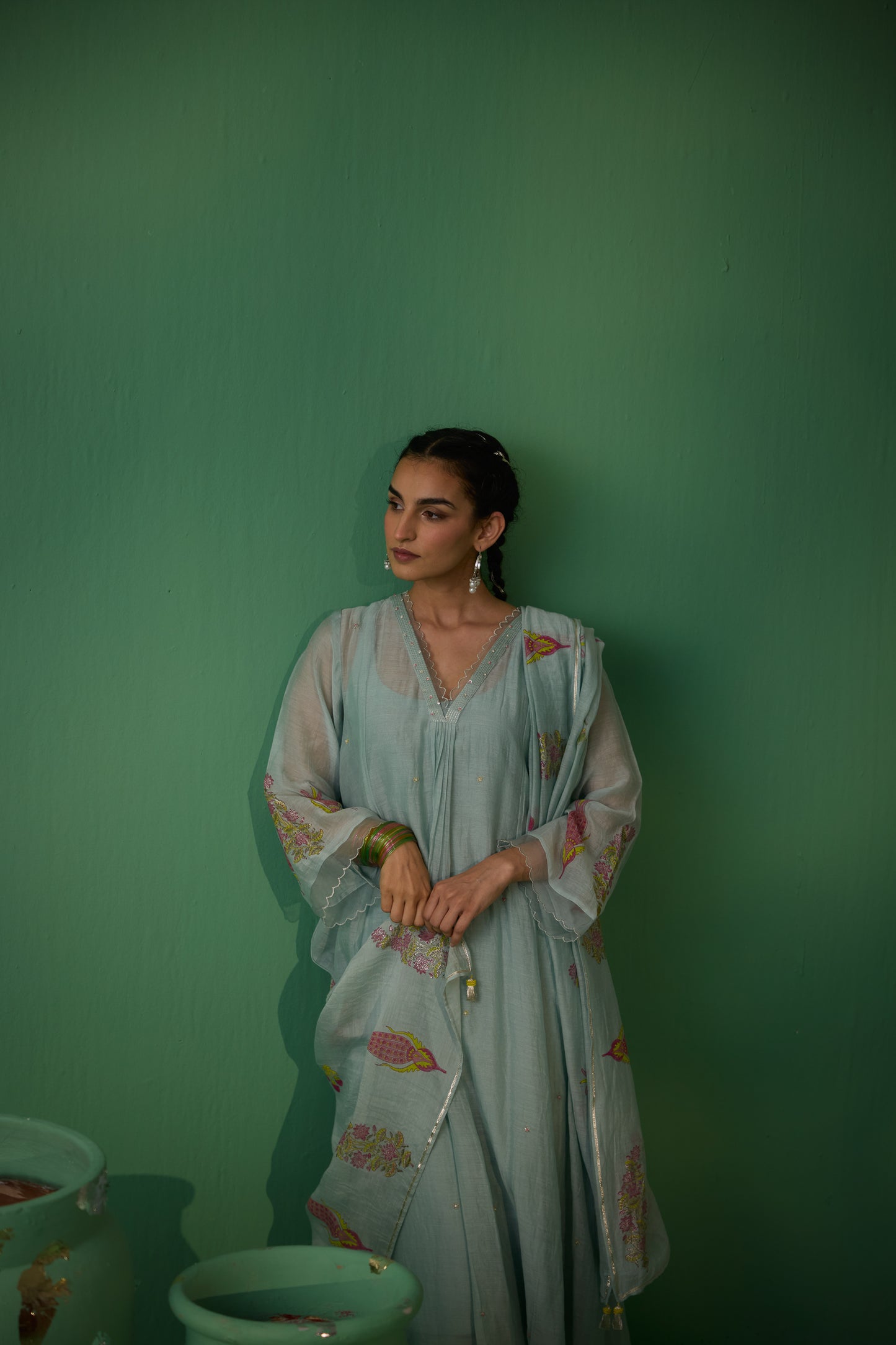 Urmi - Blue Kurta set