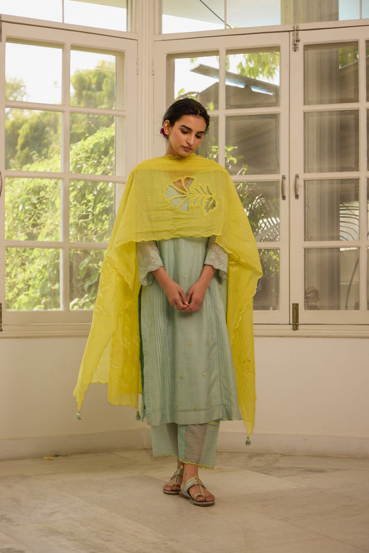 Charlotte - The green and yellow suit set