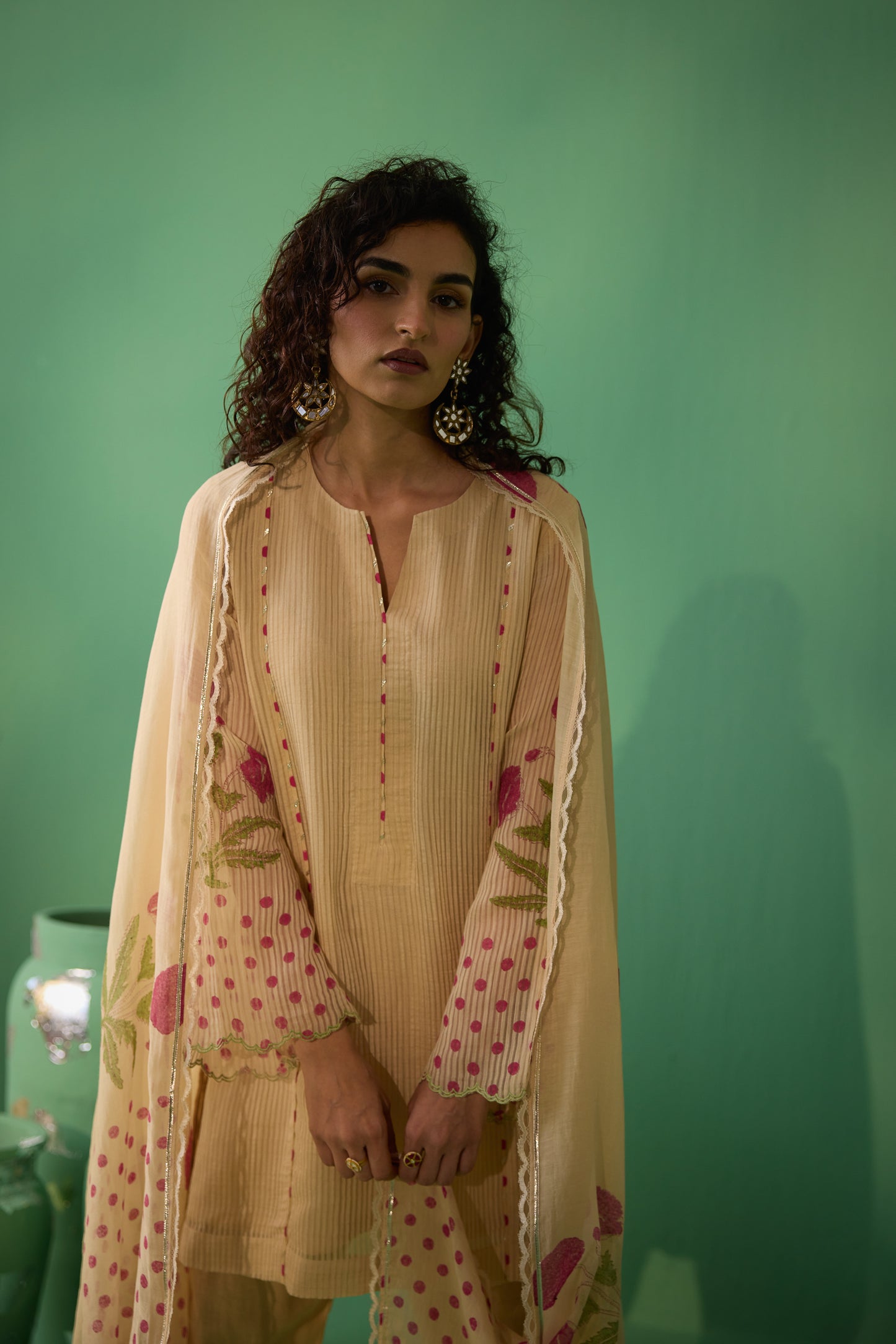 Kinara - Beige Kurta set