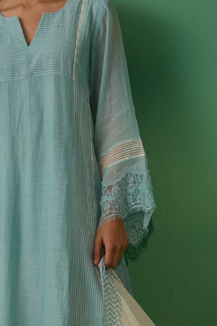 Sadhvi - Blue Kurta set