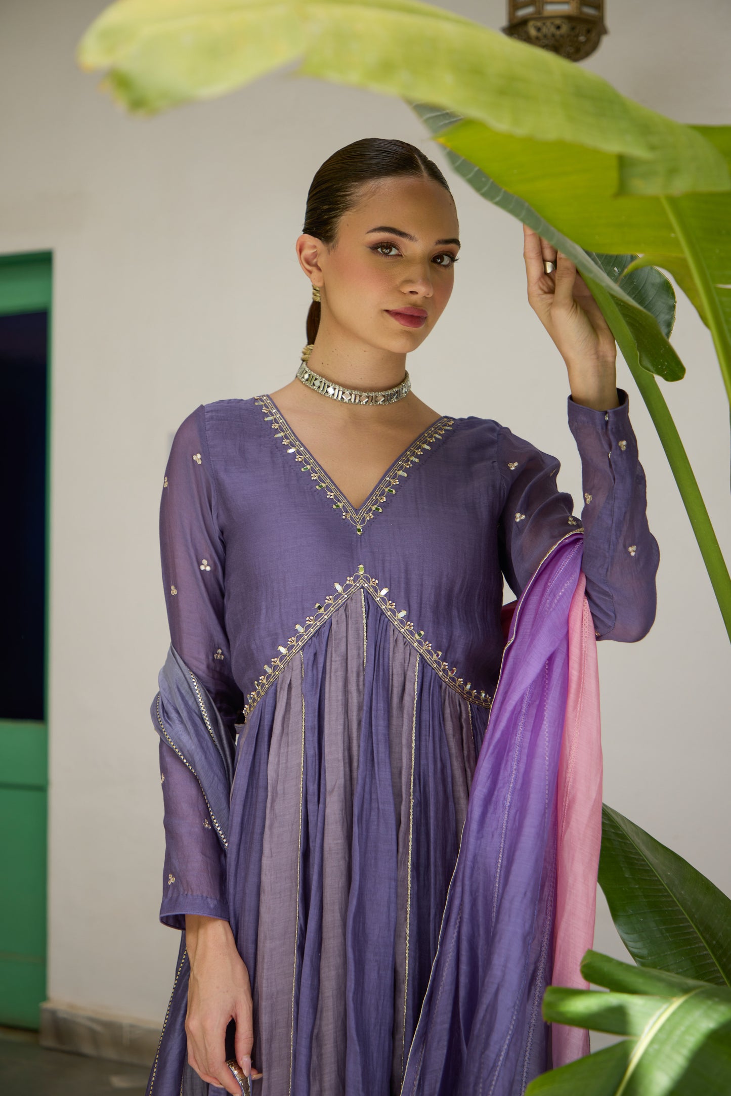 Damini - The Purple Ombre Set