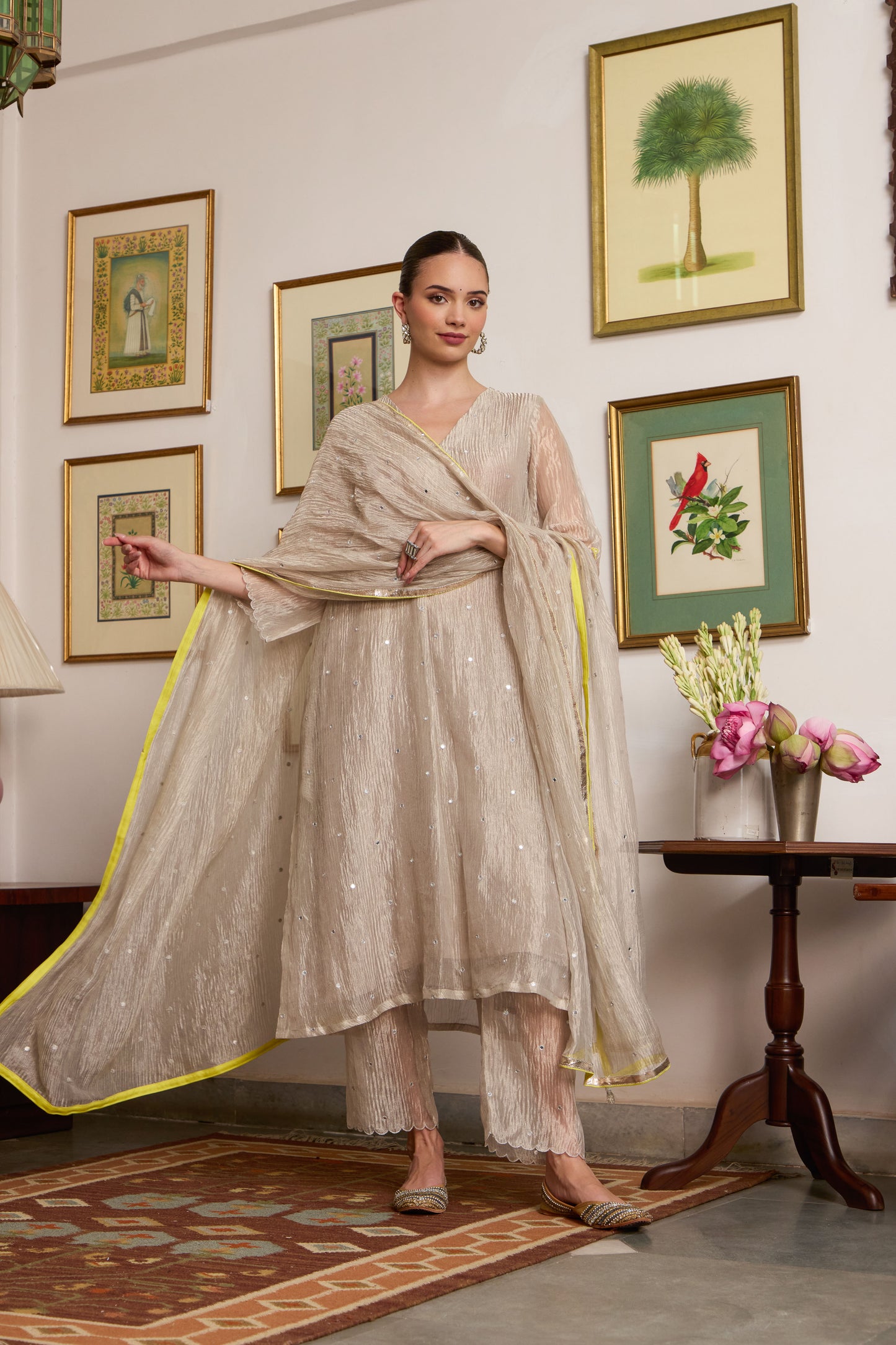 Chaand - The Tissue Kurta Set
