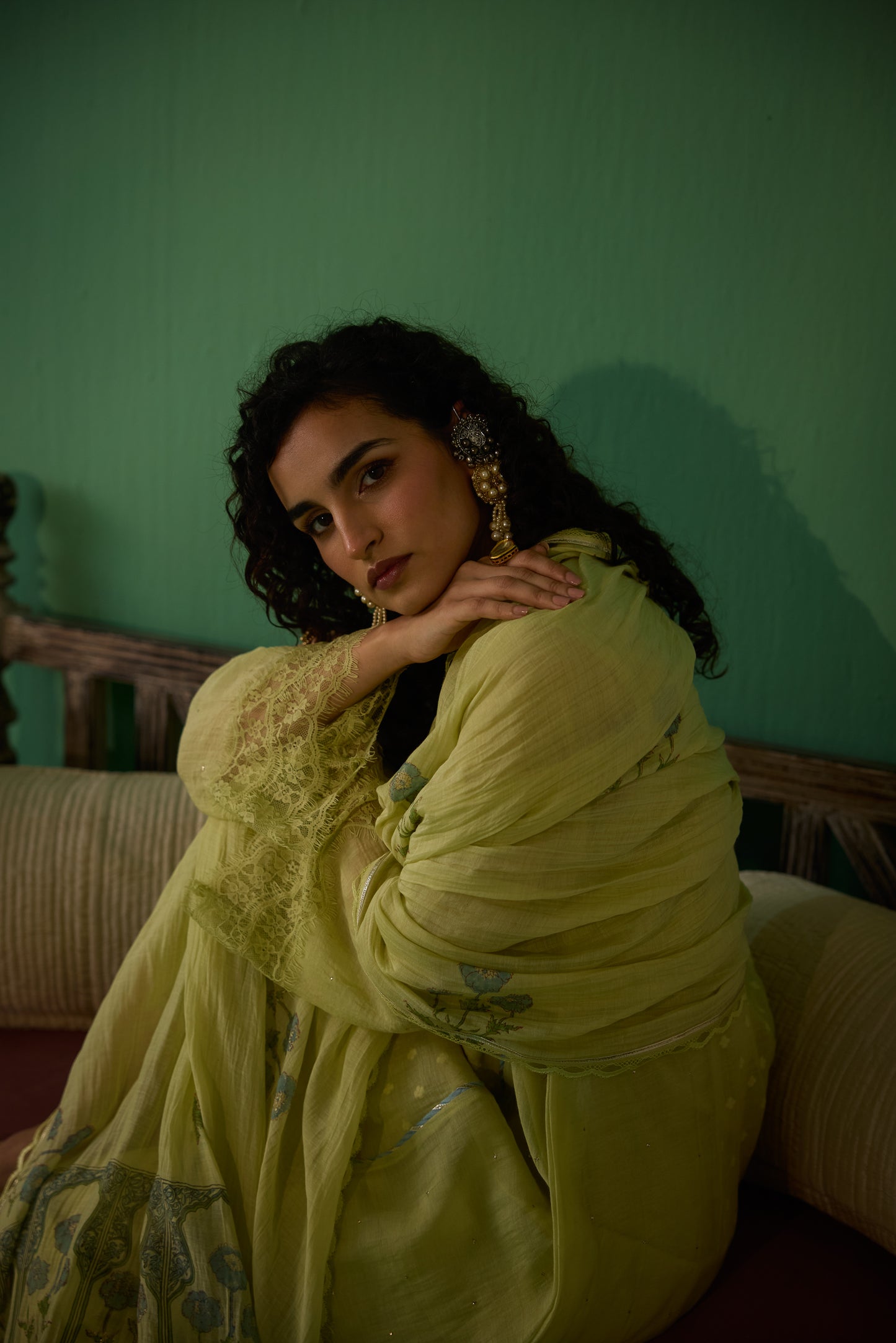 Veda - Green Kurta set