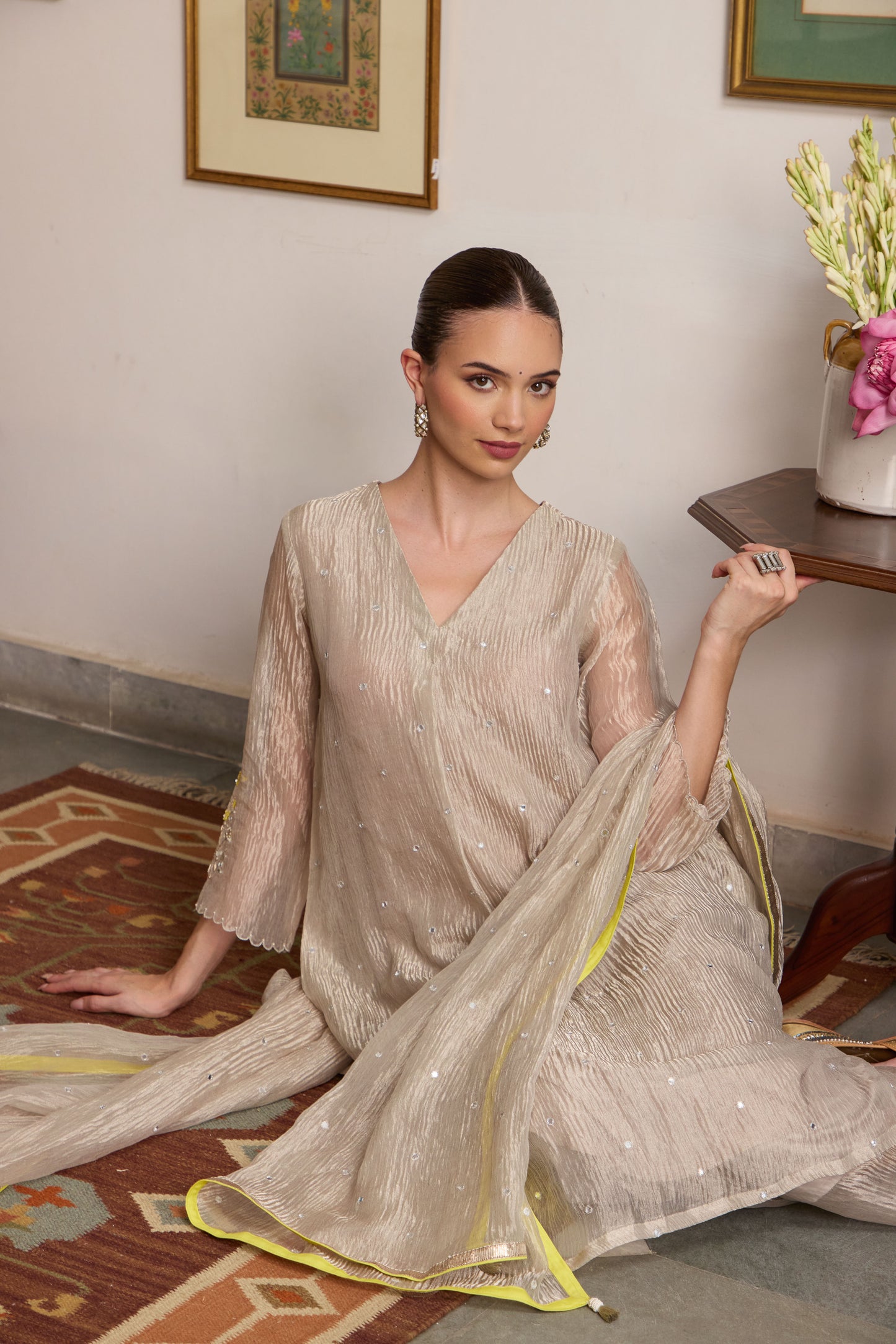 Chaand - The Tissue Kurta Set