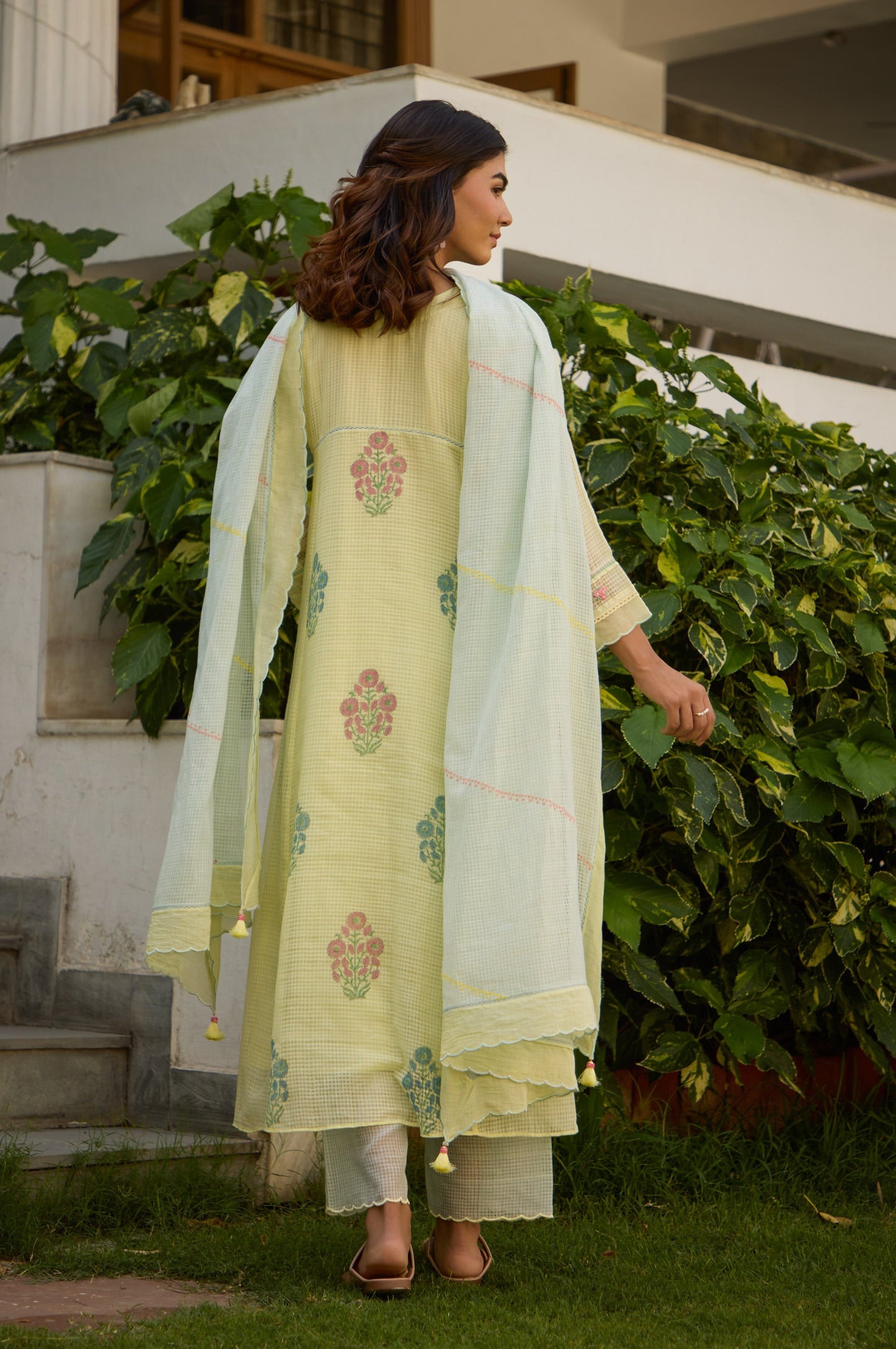 Mirabel - The lemon yellow and blue suit set