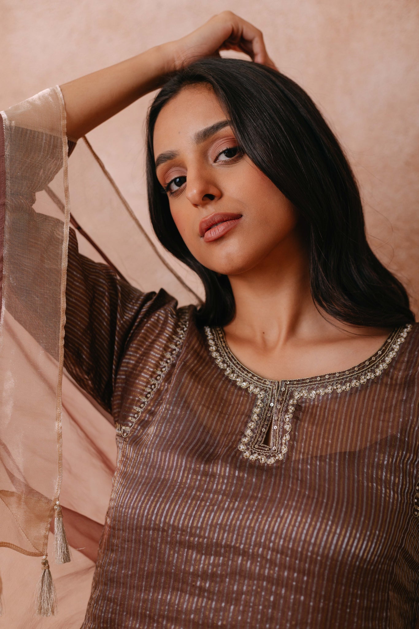 Maheen - The Cocoa Brown Suit Set