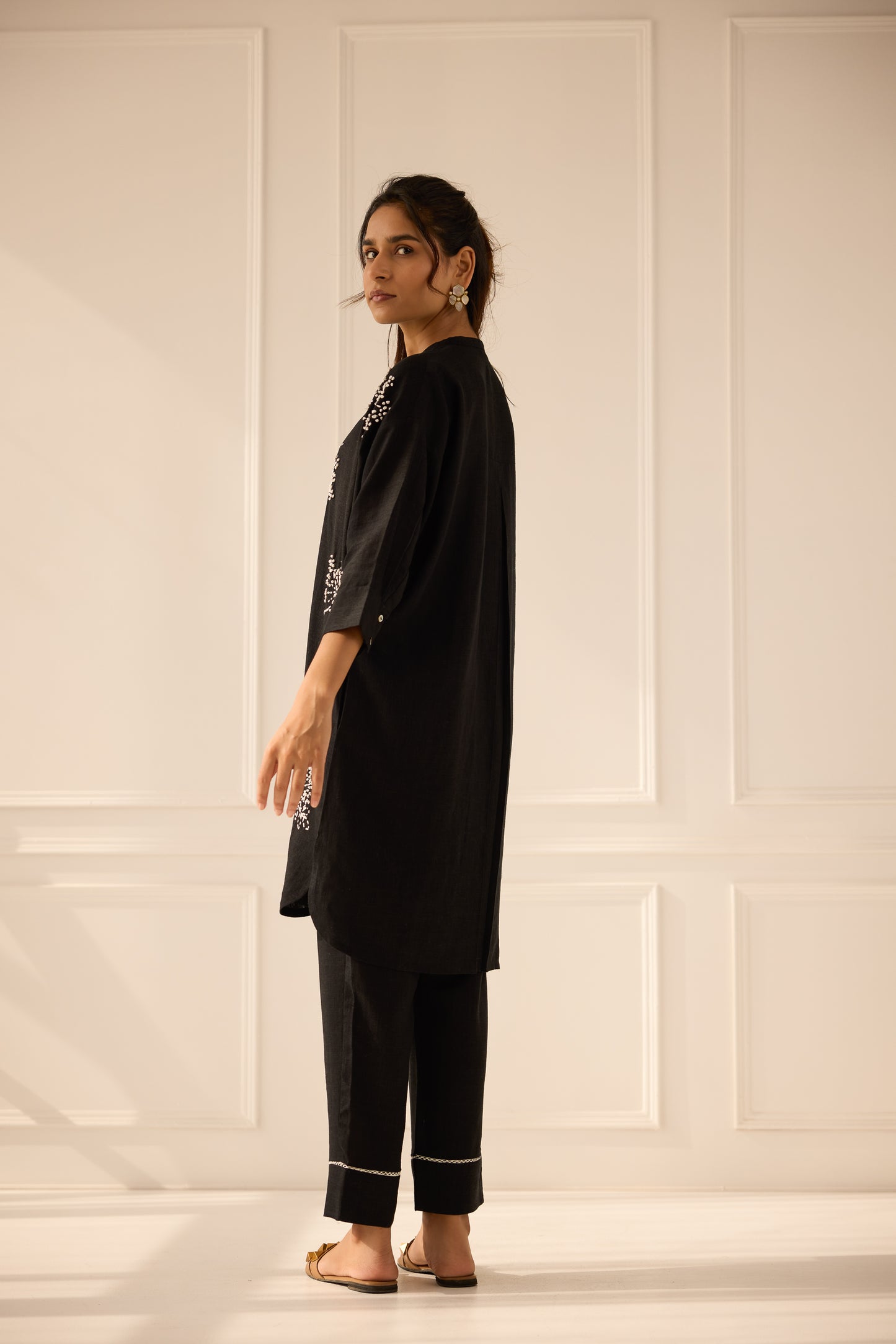 Bella - The Black Linen Co-ord Set