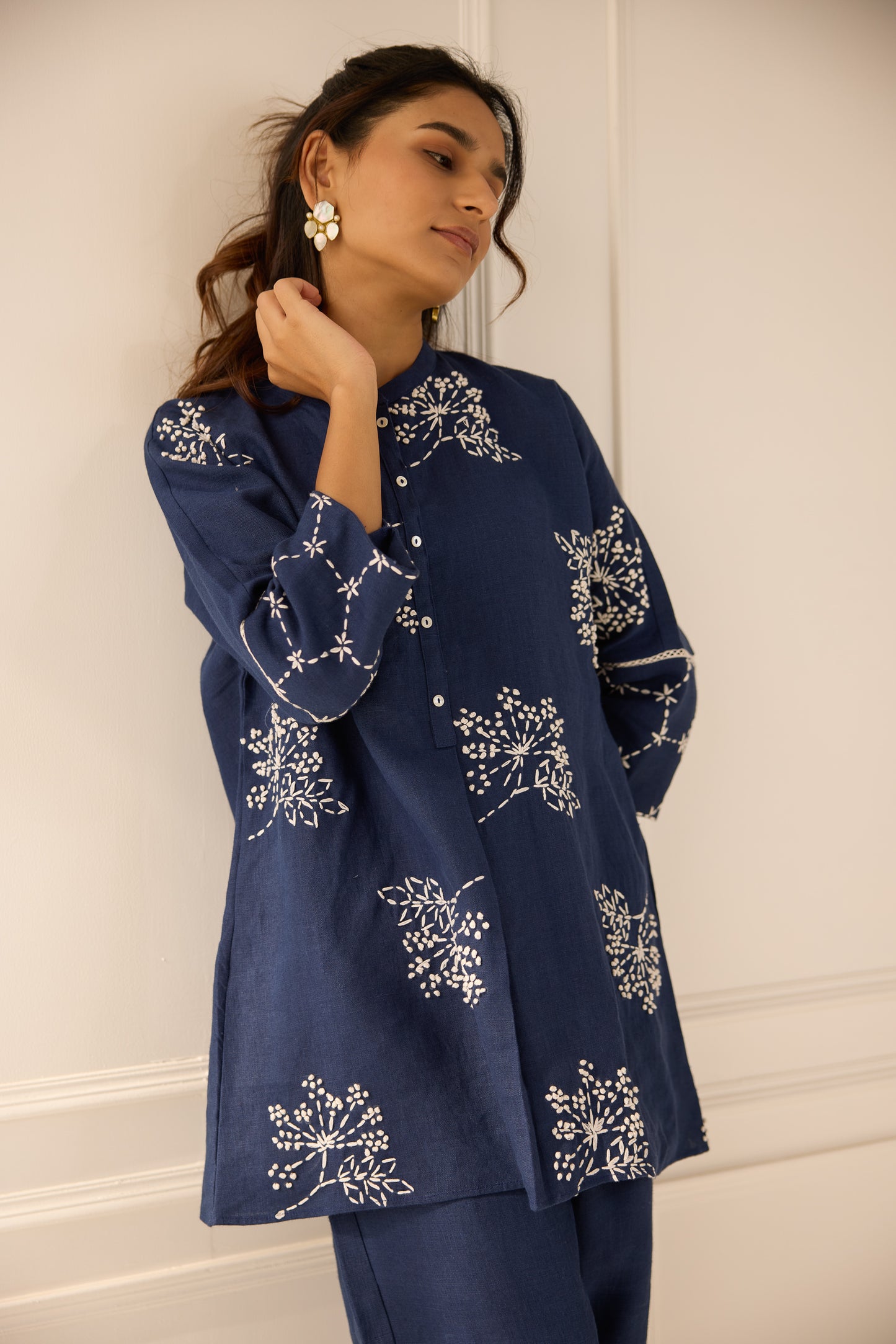 Hazel - The Blue Linen Co-ord Set