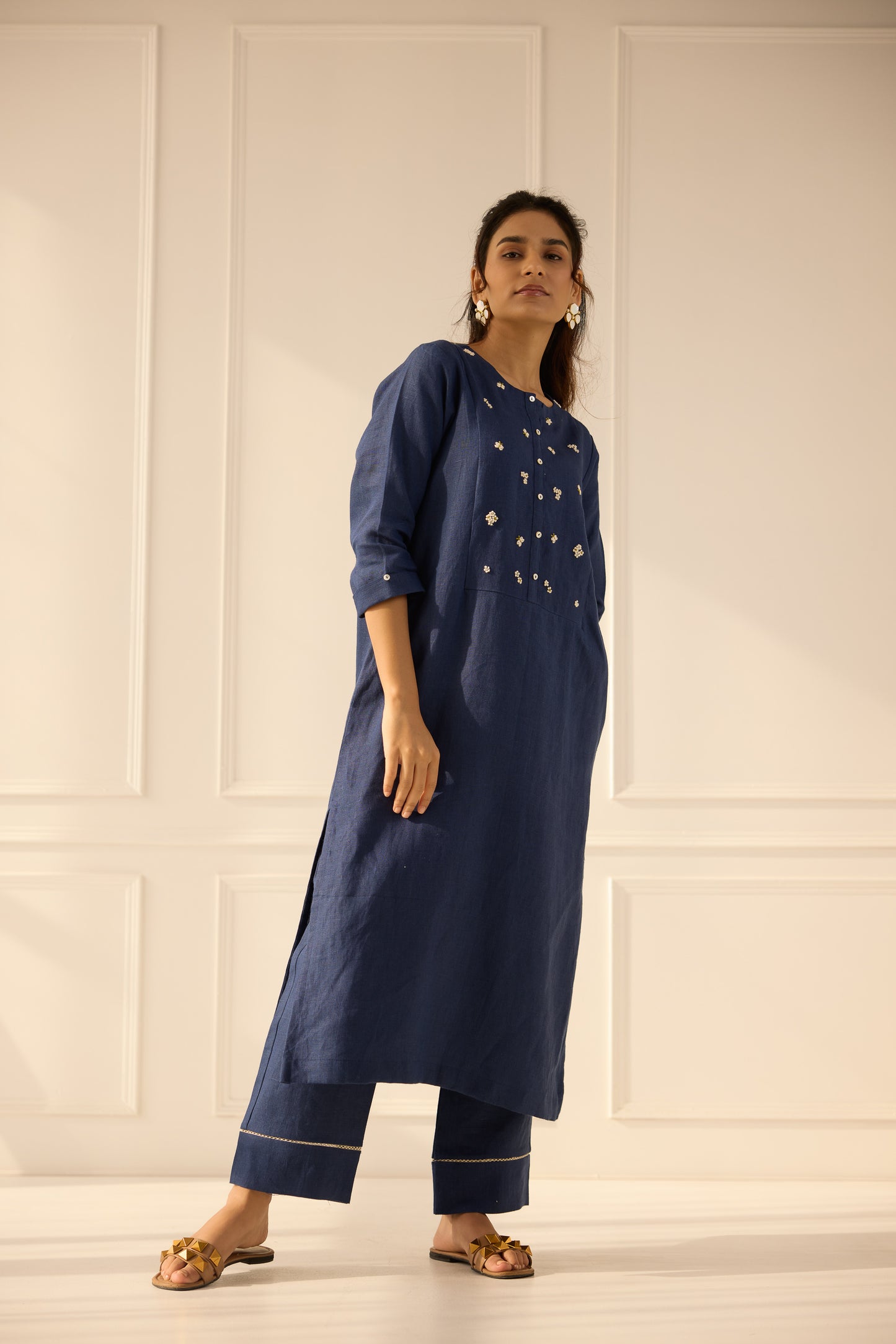 Emma - The Blue Linen Co-ord Set