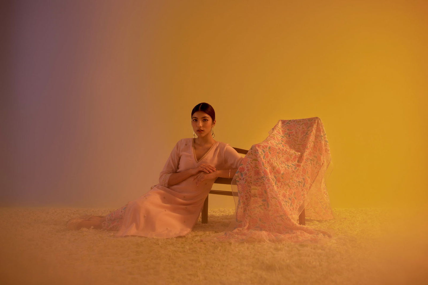 Rumi - The Light Pink Straight Suit Set