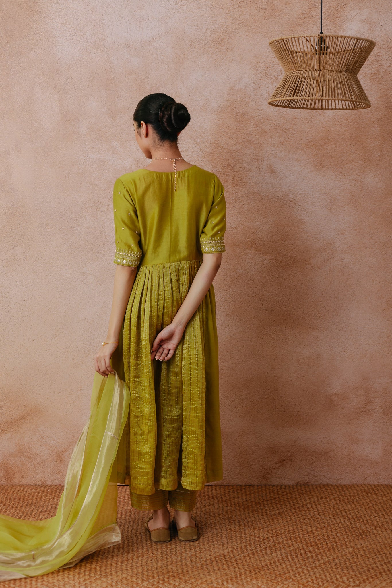 Sadia - The Green Anarkali Set