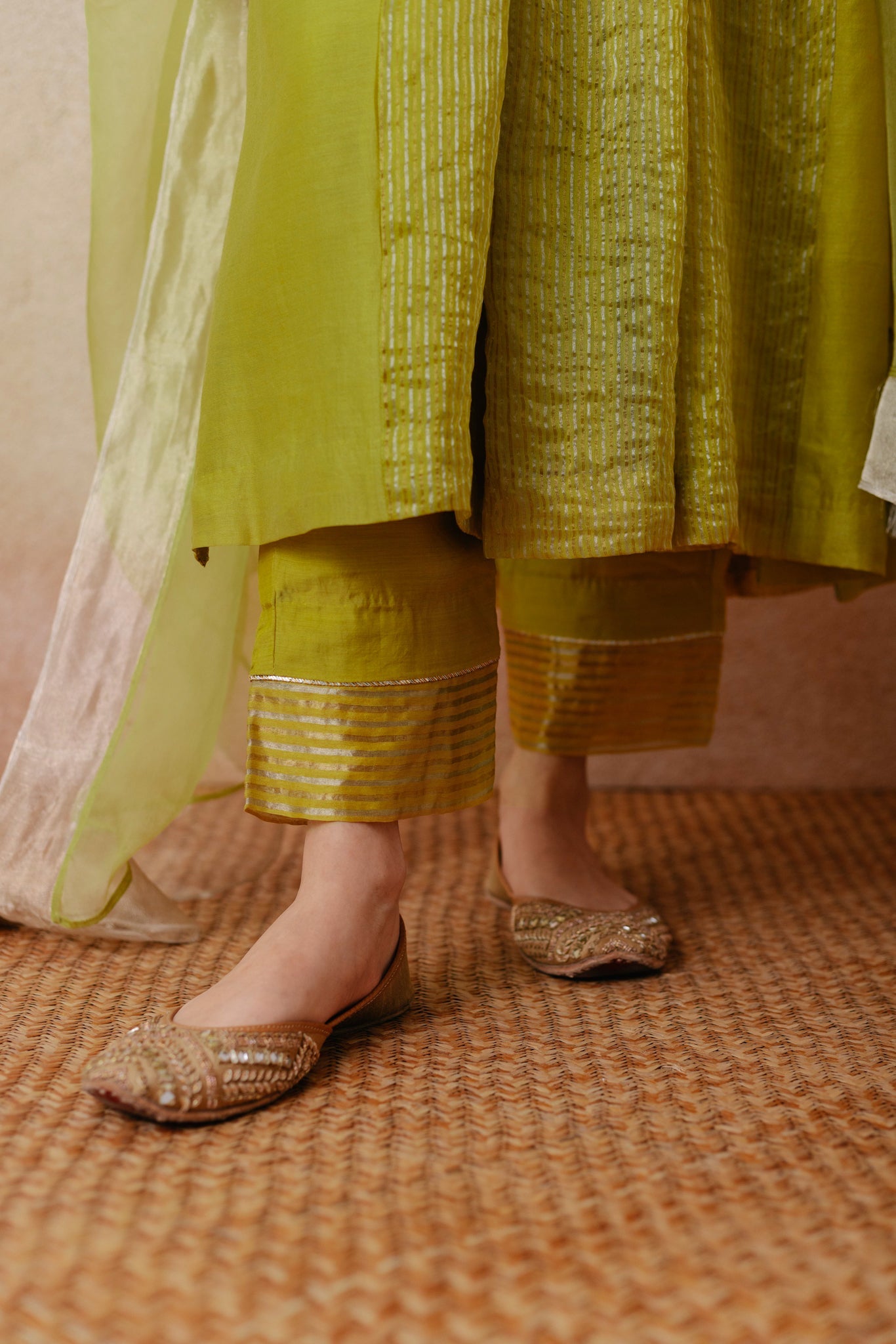 Sadia - The Green Anarkali Set