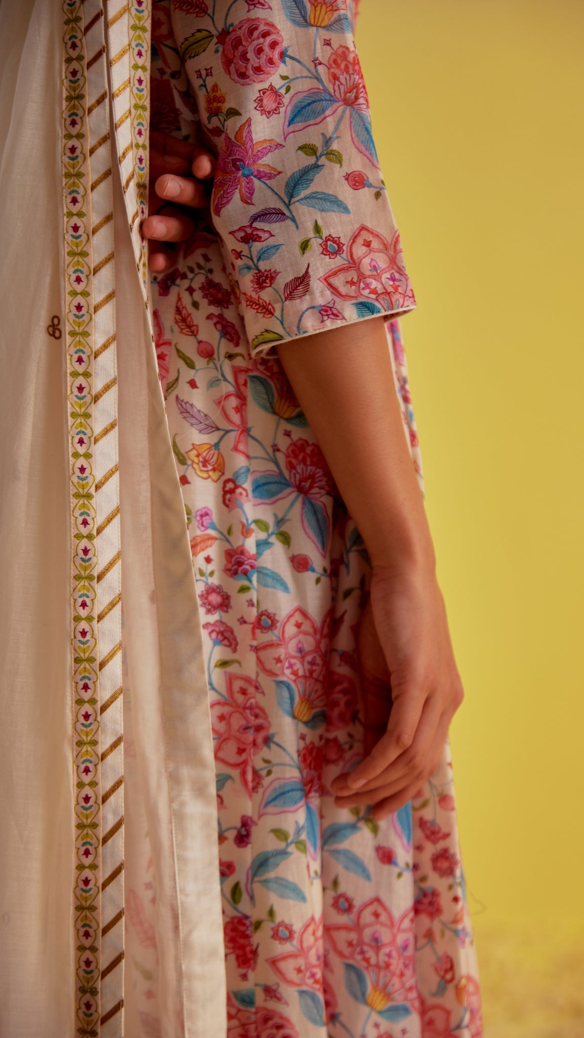 Zoya - The Ivory Anarkali Set