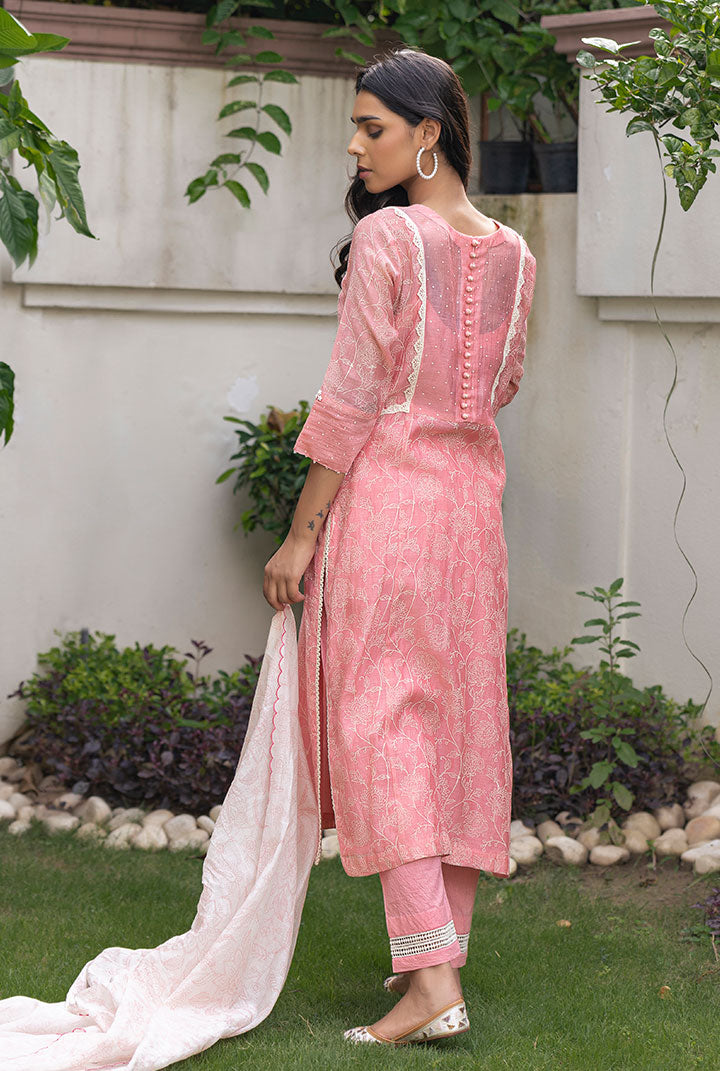 Umaira - Pink and White Suit