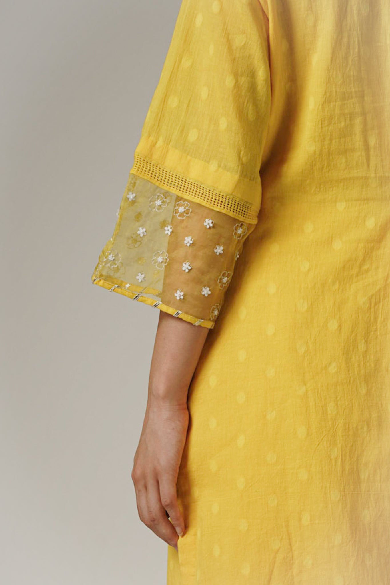 Yellow Suit with Salwar - 3 piece set