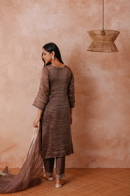 Maheen - The Cocoa Brown Suit Set