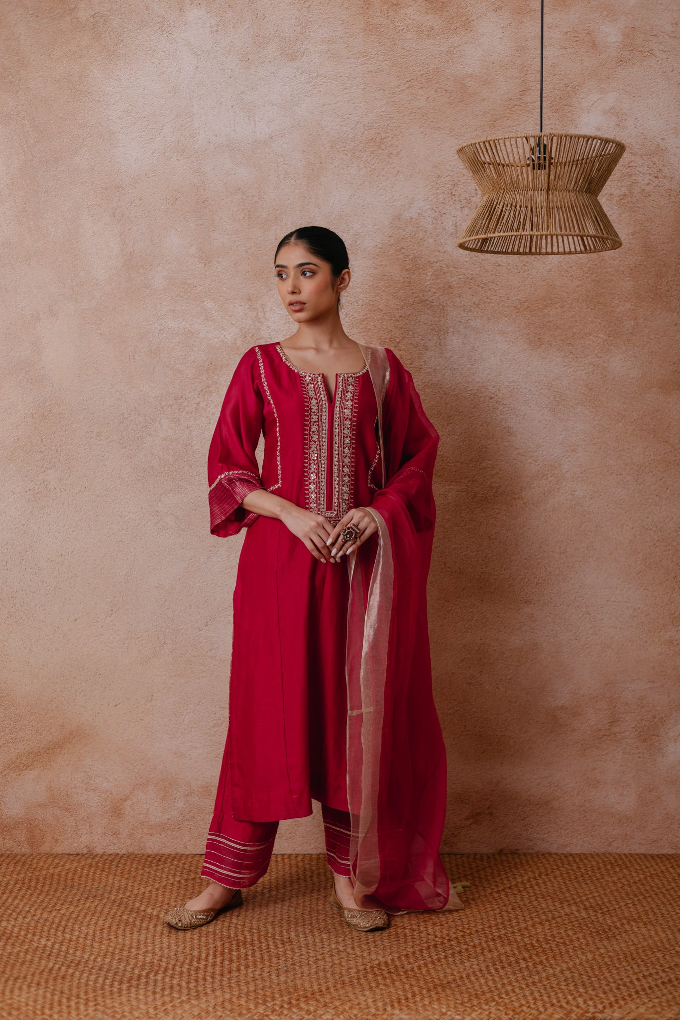 Ayaat - The Berry Red Kurta Set – mansinagdev