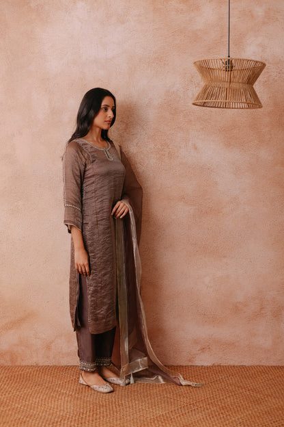 Maheen - The Cocoa Brown Suit Set