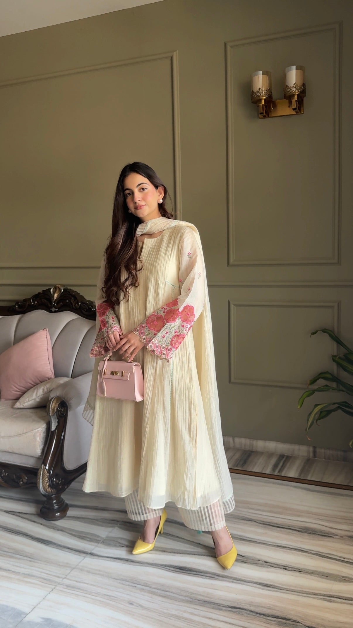 Camellia - The Cream A-line Kurta Set