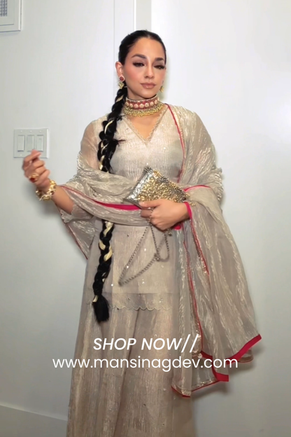 Parinita Singh in Janaki - The Tissue Sharara Set