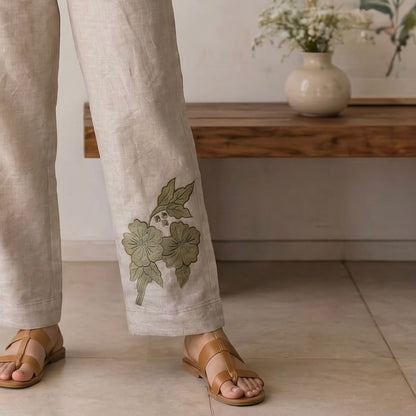 Dia - The Linen Co-ord Set (Green)