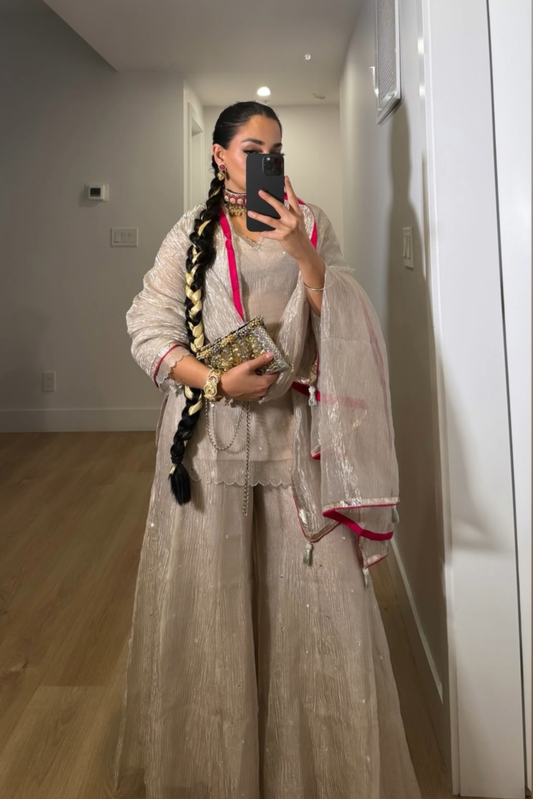 Parinita Singh in Janaki - The Tissue Sharara Set