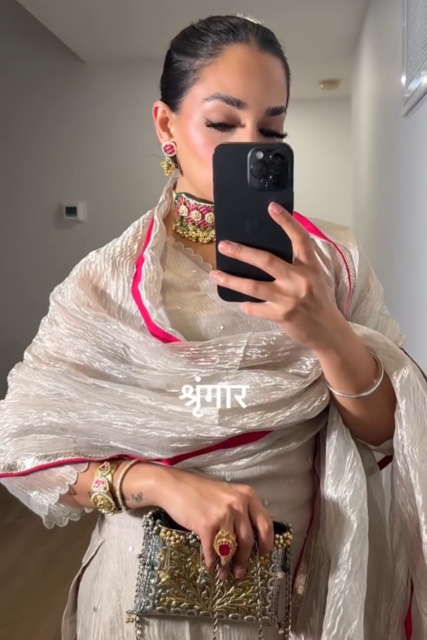 Parinita Singh in Janaki - The Tissue Sharara Set