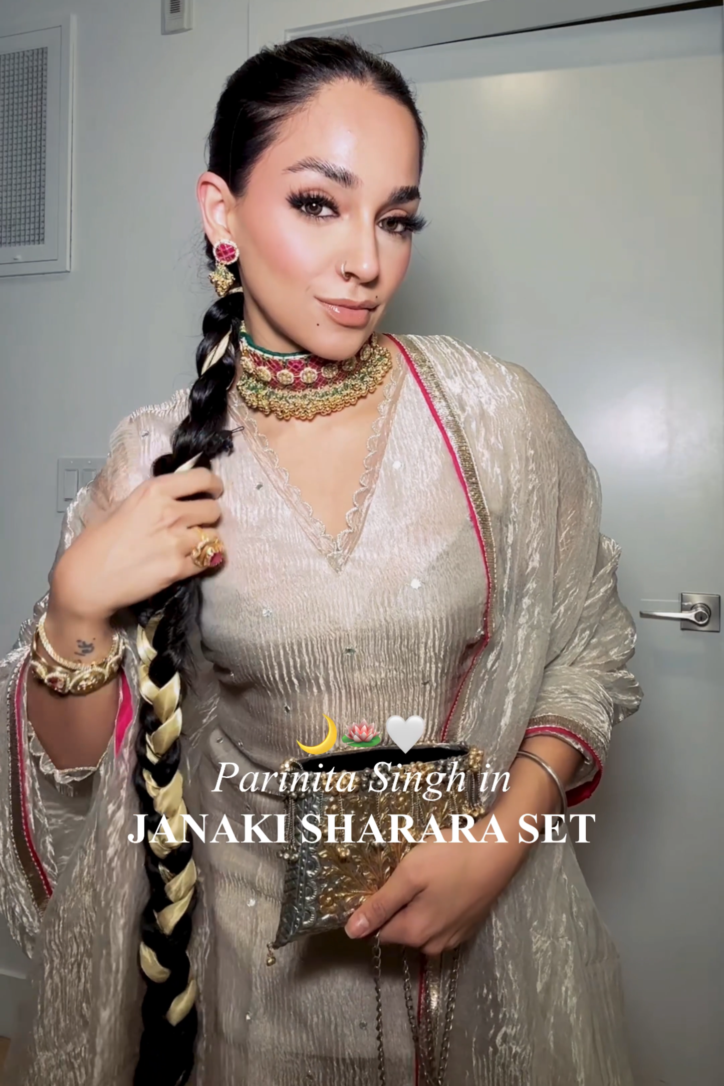 Parinita Singh in Janaki - The Tissue Sharara Set