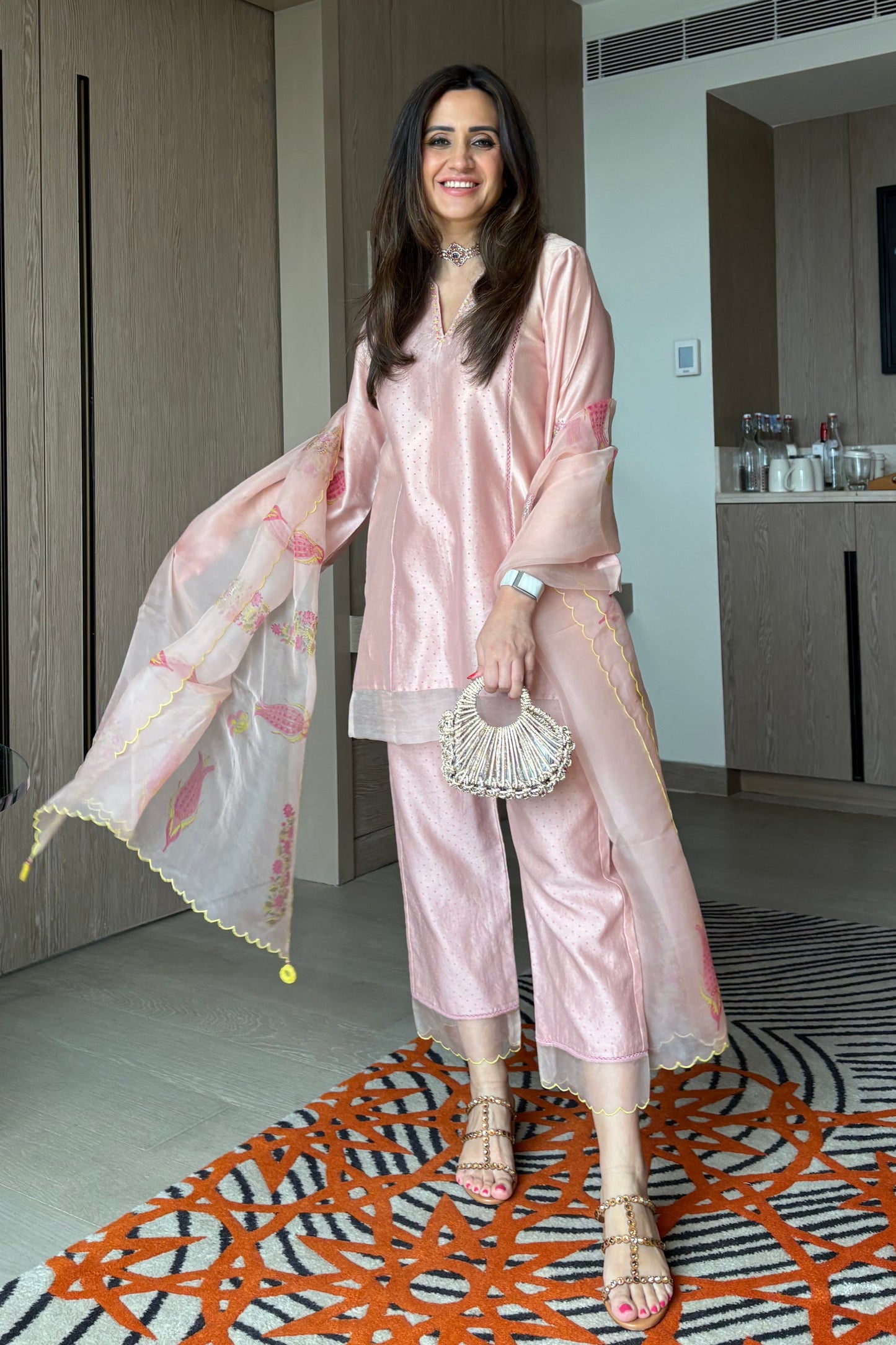 Mitali Wadhwa in Kriya - the Pink Kurta set
