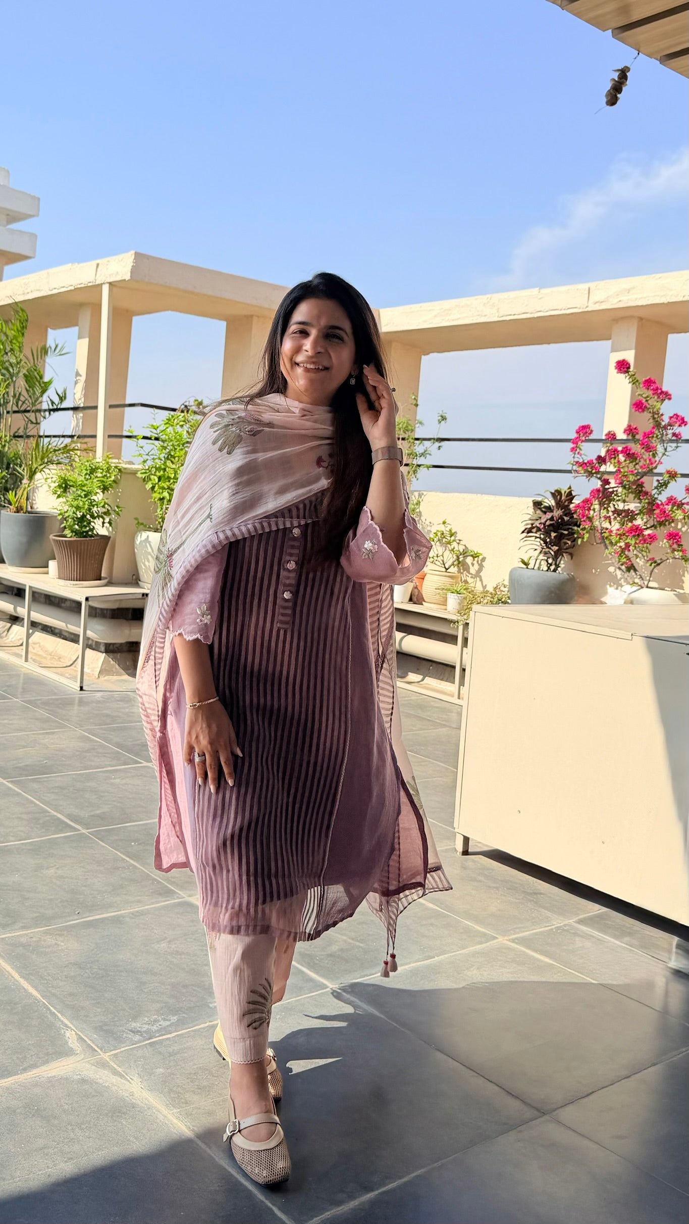 Olivia - The Dusty Plum Kurta Set