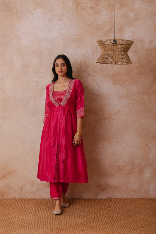 Aqsa - The Pink Jacket Set