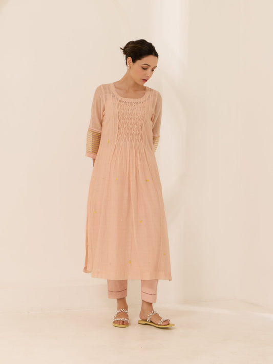 Dahlia - The Peach Kurta Set