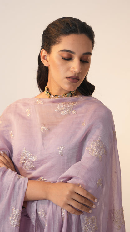 Naayaab - The Lavender A-Line Kurta Set